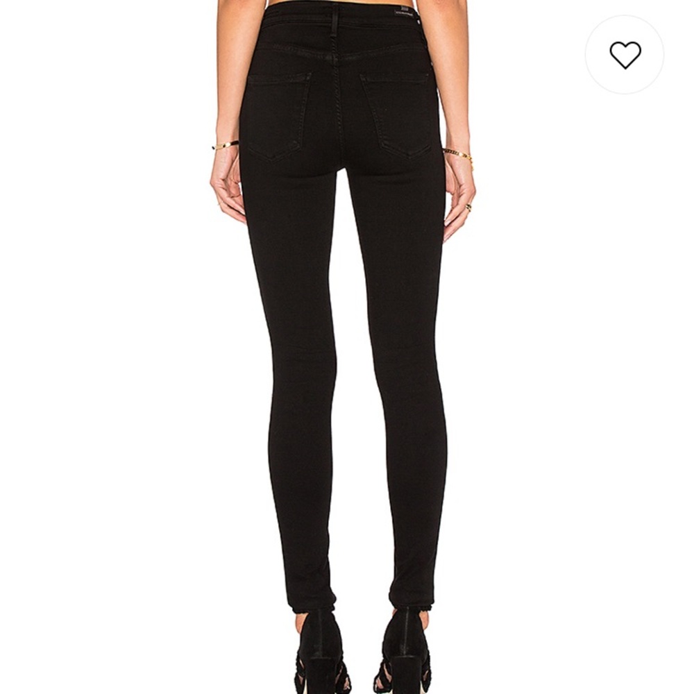 Citizens of Humanity black high rise skinny Rocket